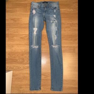 Flying monkey Light wash ripped jeans